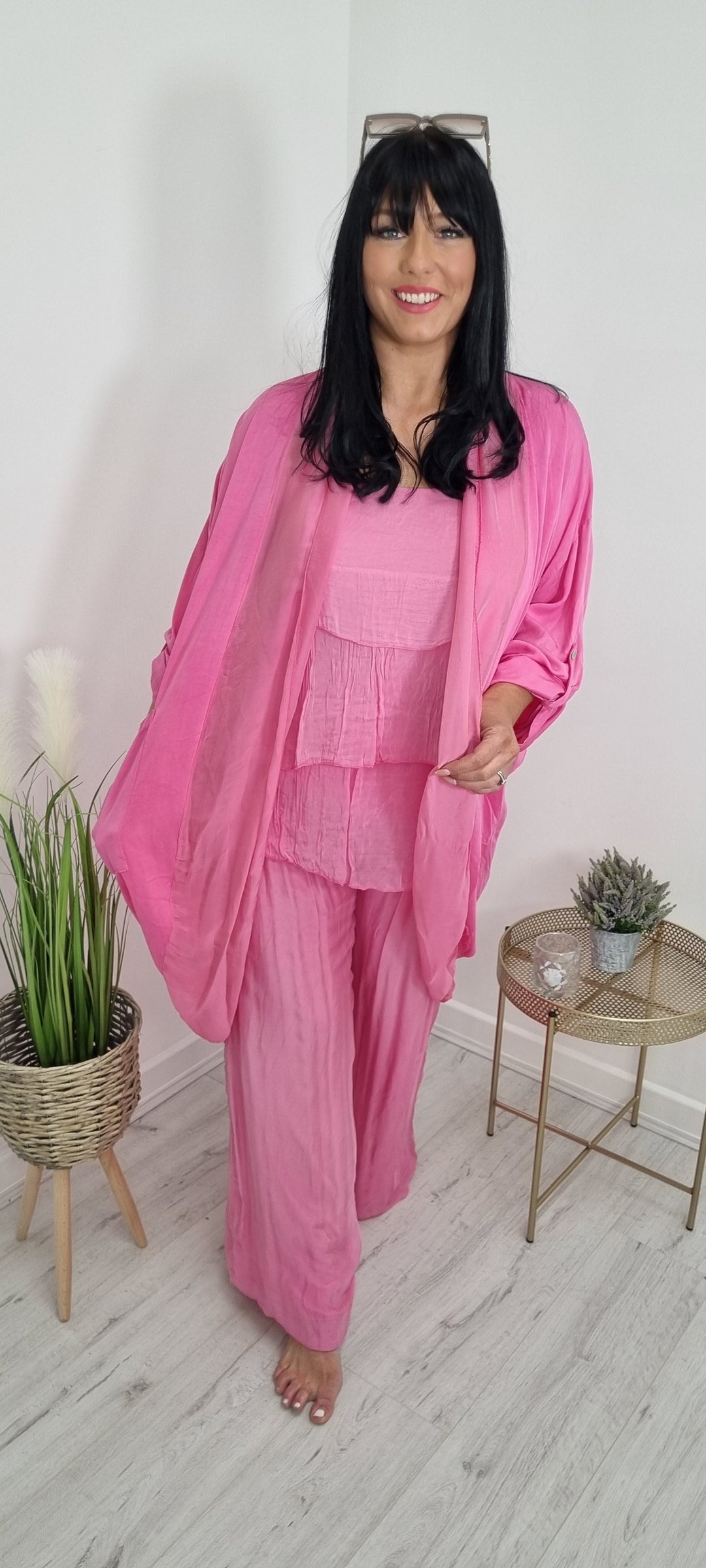 Portofino Longline Silk Trim Jacket - ( Choose your colour )