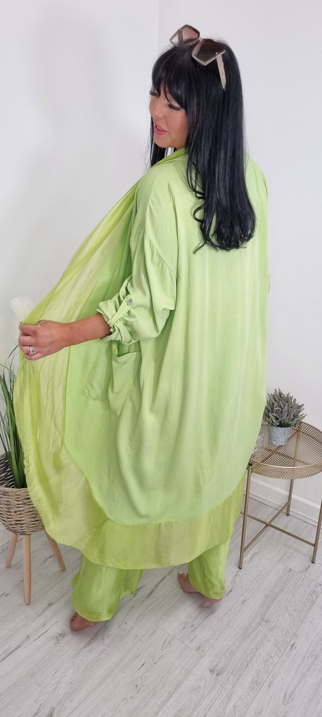 Portofino Longline Silk Trim Jacket - ( Choose your colour )