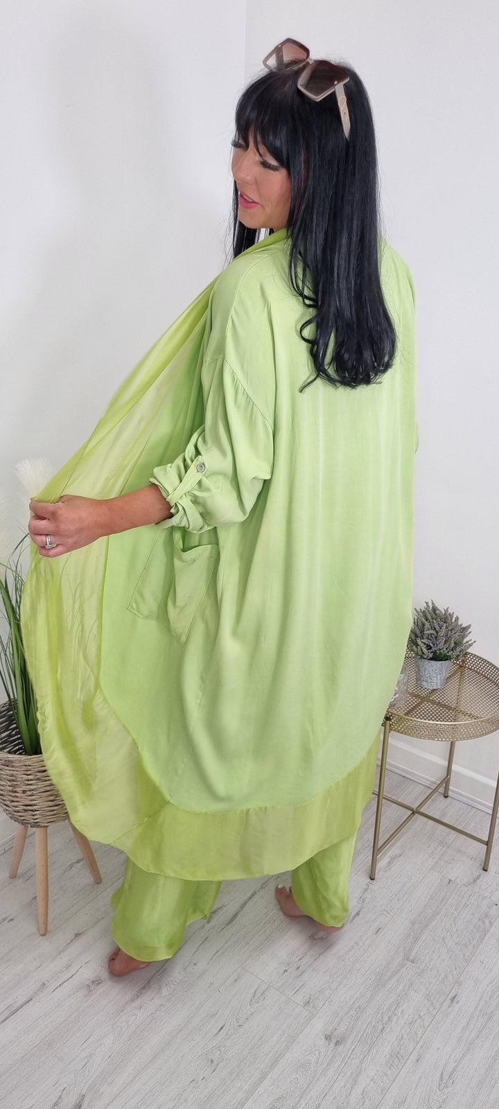 Portofino Longline Silk Trim Jacket - ( Choose your colour )