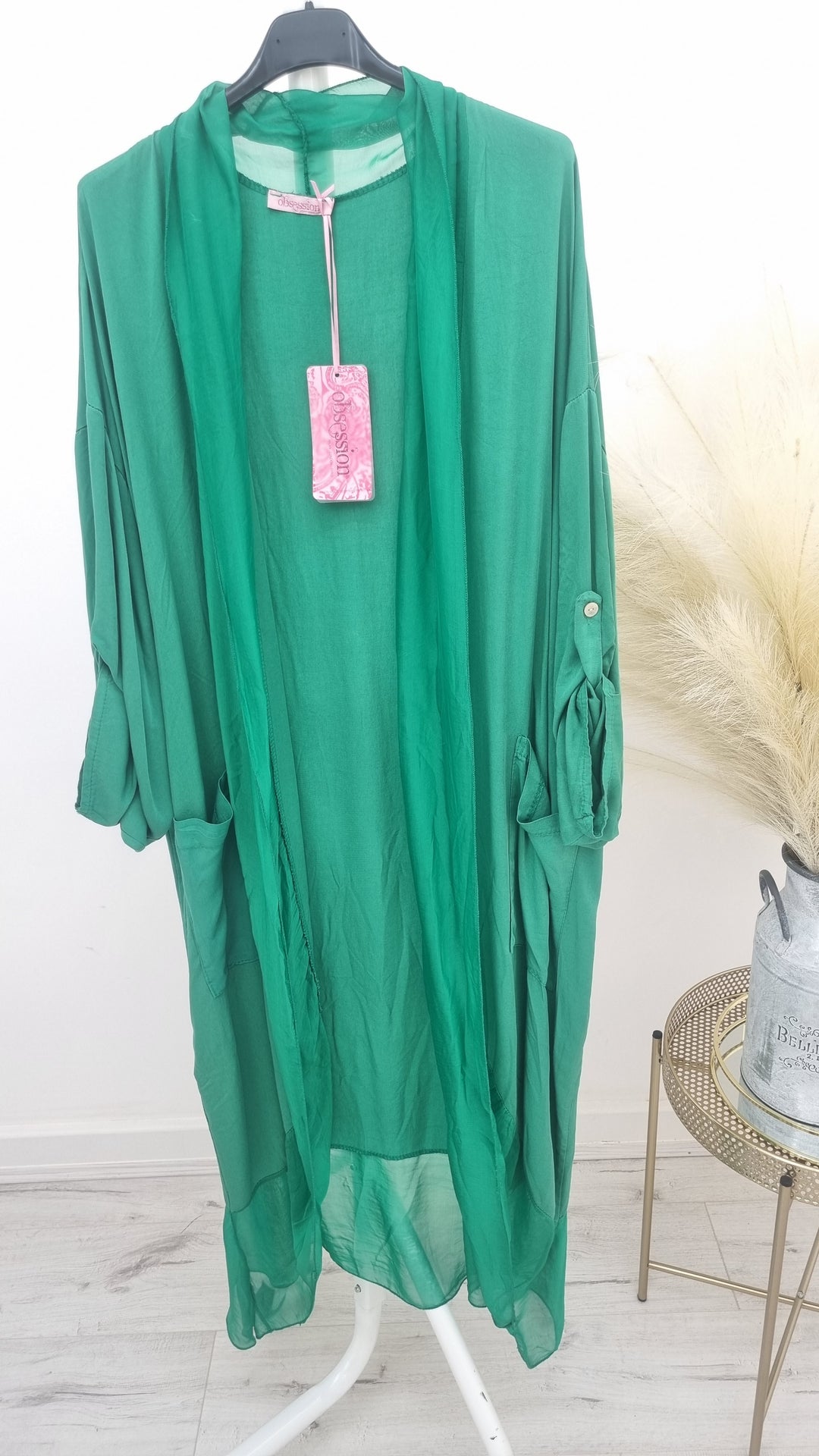 Portofino Longline Silk Trim Jacket - ( Choose your colour )