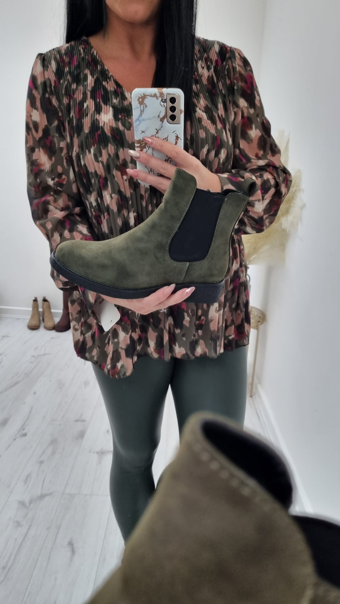 Kensington Ankle Boots - Khaki