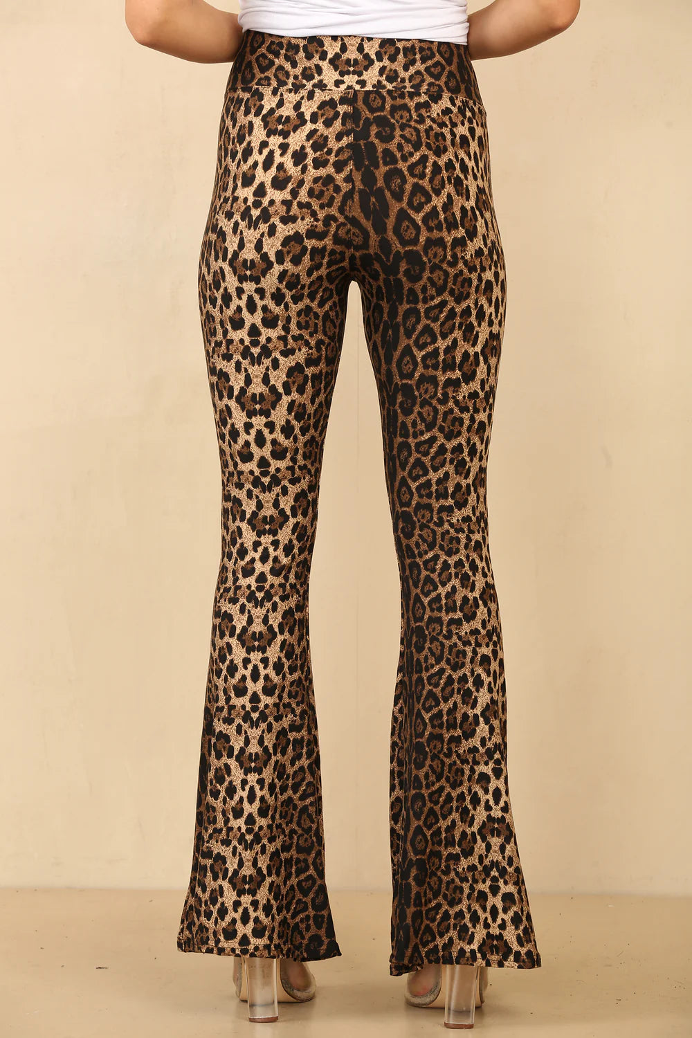 Lizzy Leopard Flared Leggings (Soft Touch) - (choose your Size)