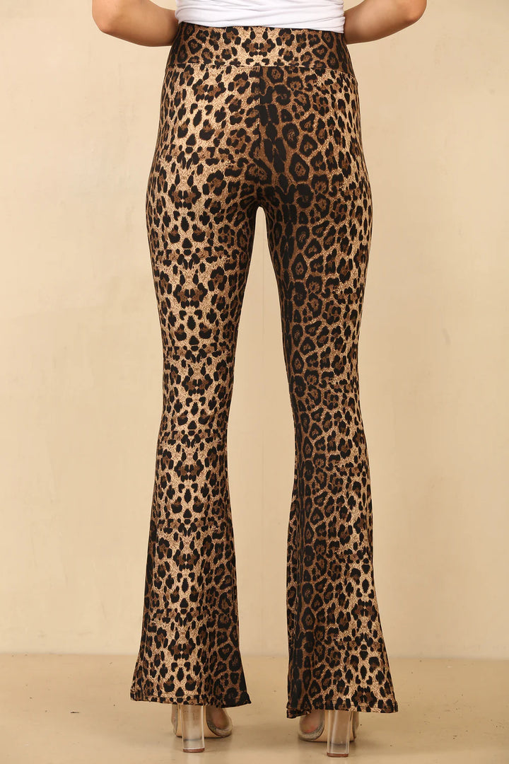 Lizzy Leopard Flared Leggings (Soft Touch) - (choose your Size)