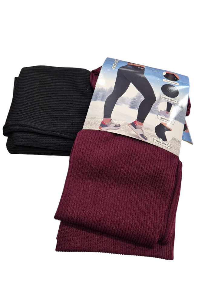 Reese Ribbed Leggings (Soft Touch) - (choose your Colour)