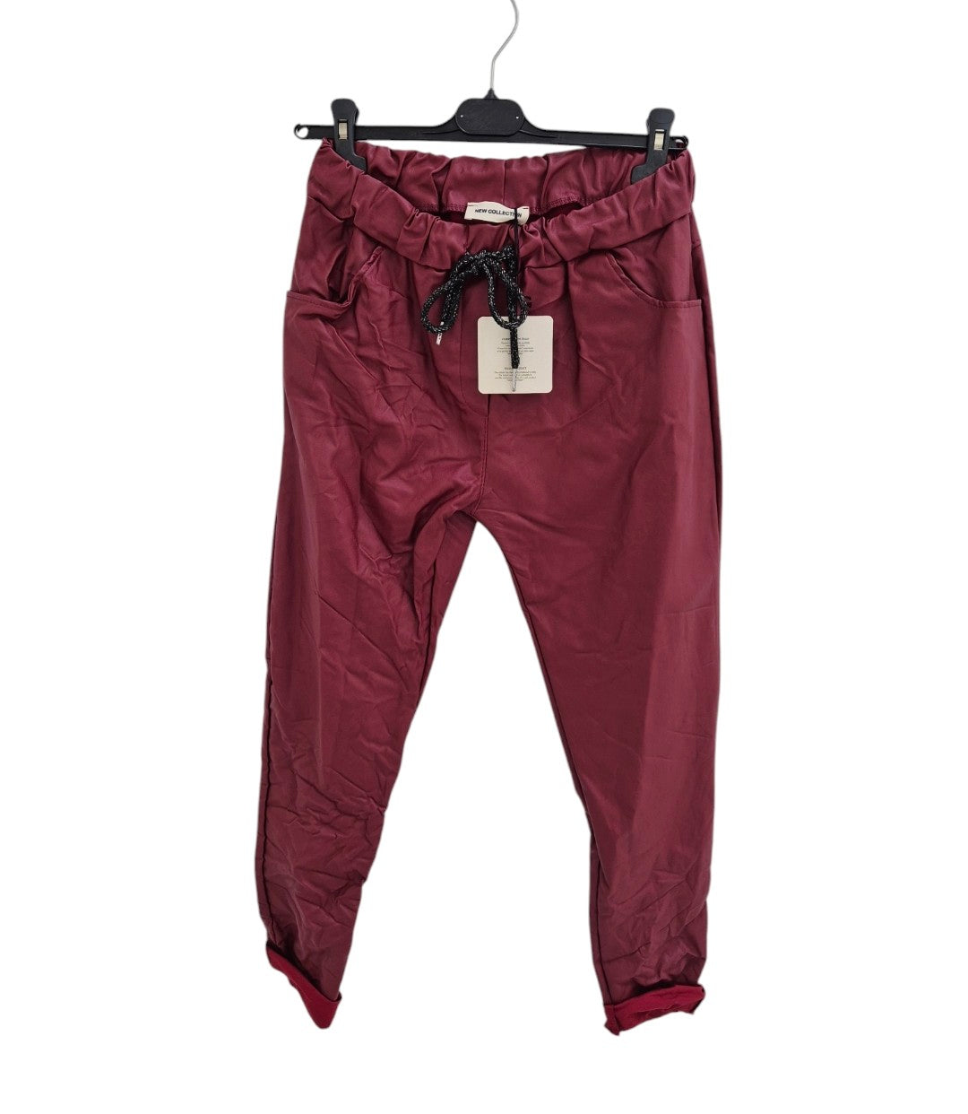 Magic PU Coated Pants - (choose your Size) - Wine