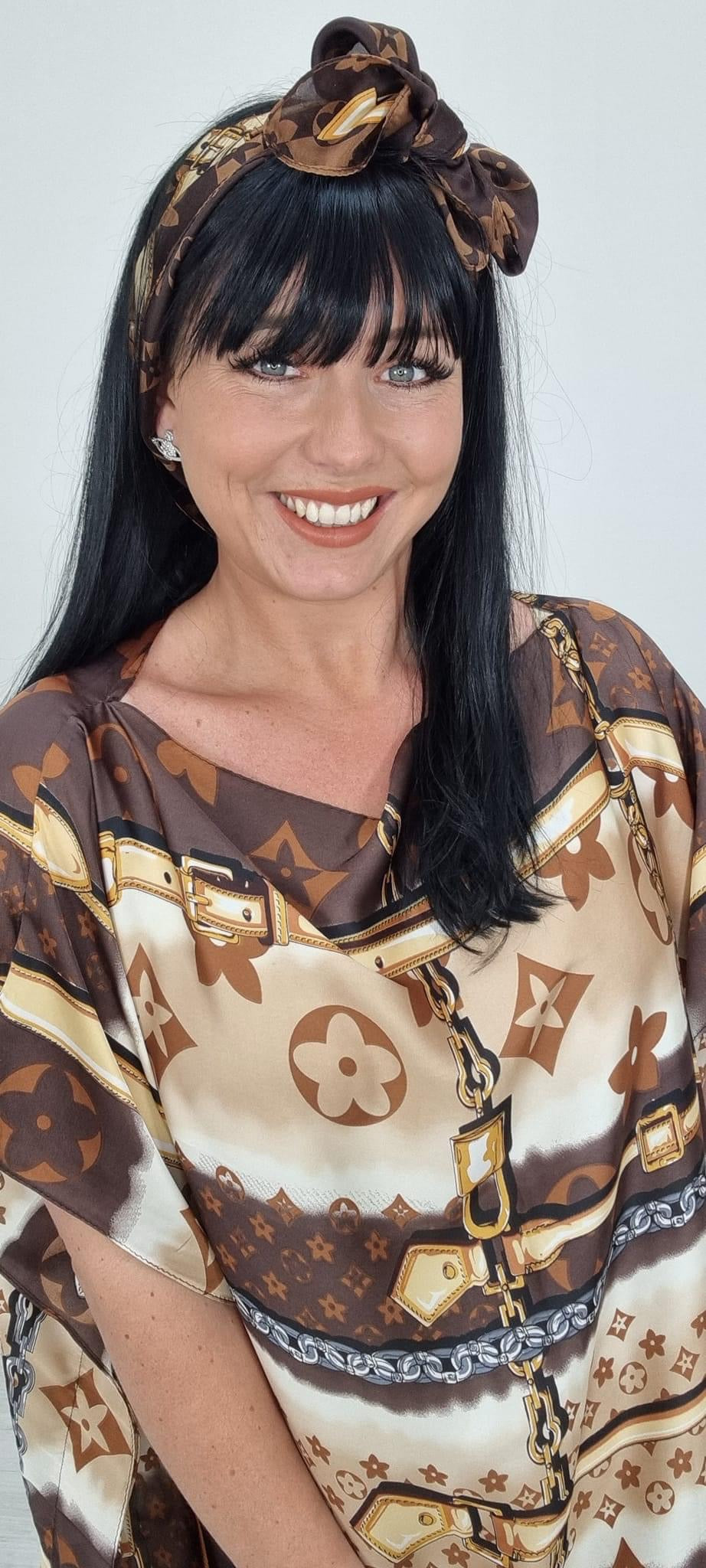 Louis Neckerchief, Hair Tie, Bag Tie - Chocolate