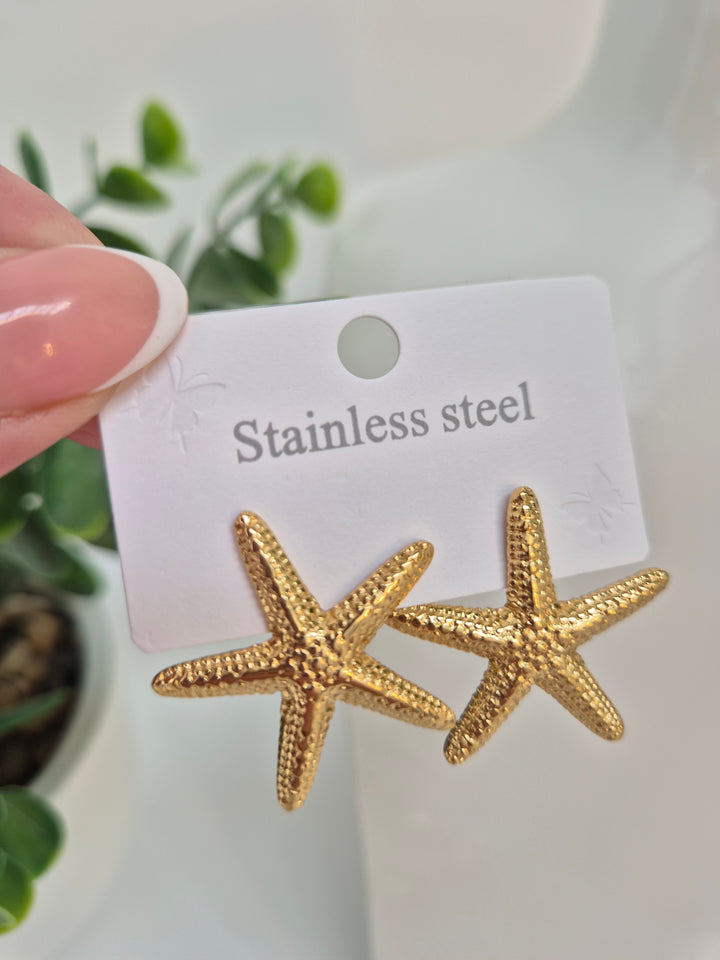 Starfish Earrings (Pierced)