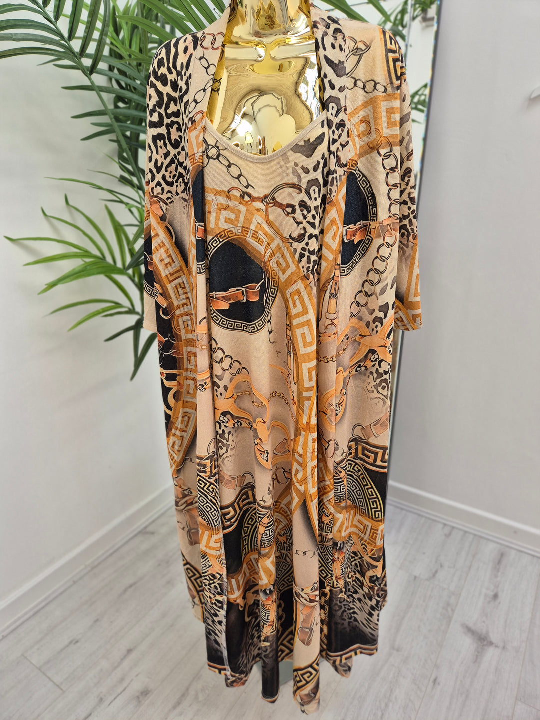 Carla Shimmer in Chain Link (choose Dress or Kimono)