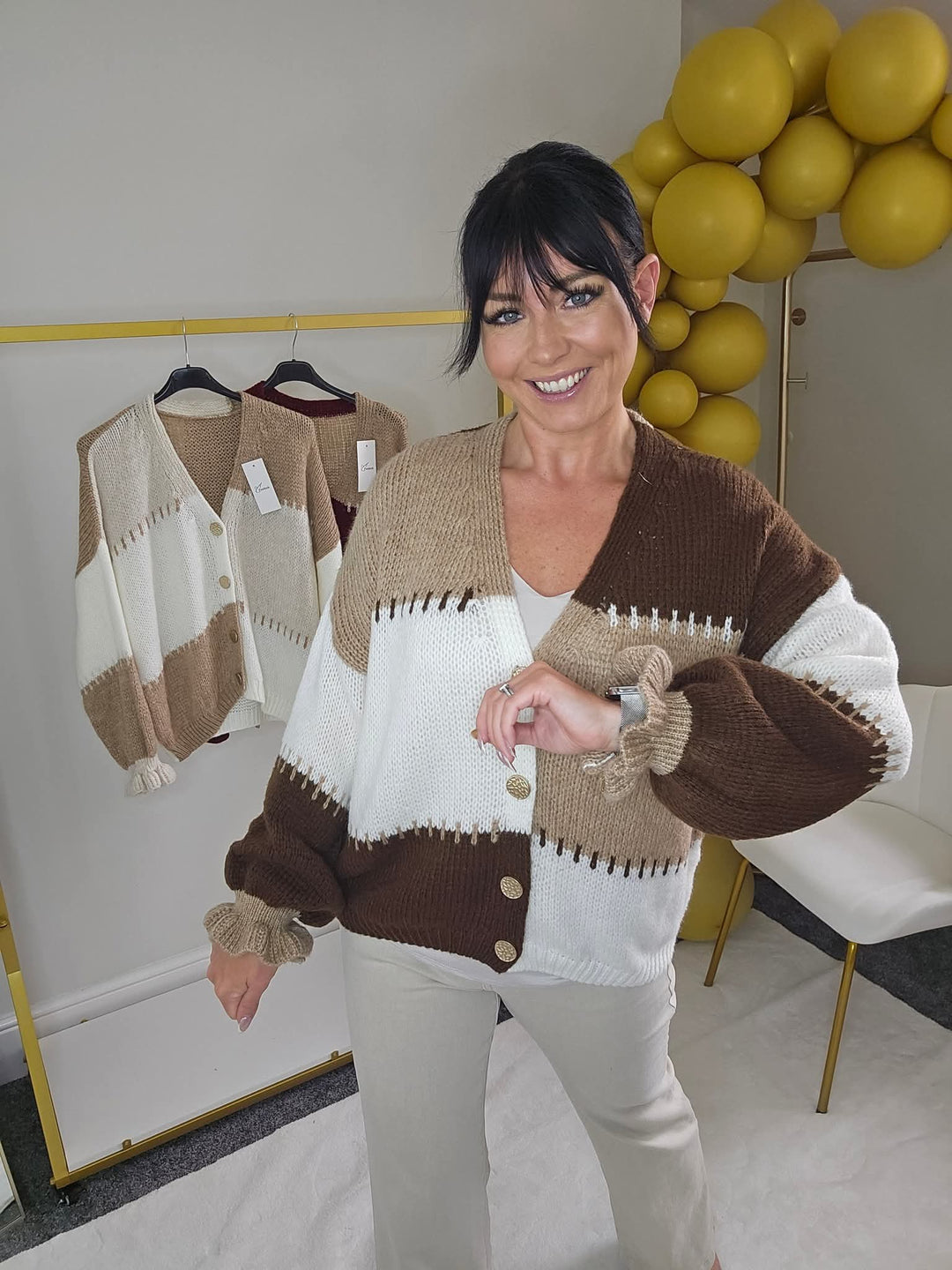 Patsy Patchwork Cardigan - (choose your Colour) - One Size fits up to Size 16