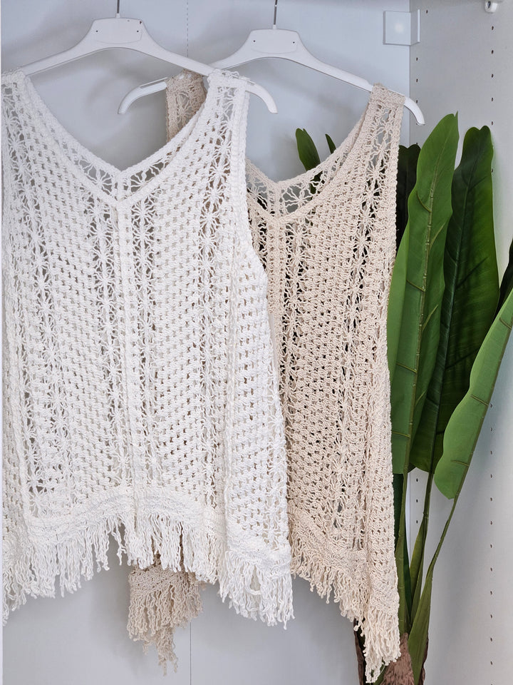 Sicily Tassel Top with Fringing (choose your Colour)