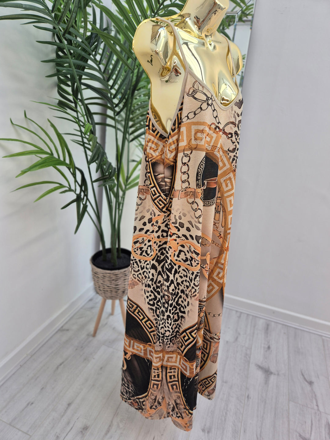 Carla Shimmer in Chain Link (choose Dress or Kimono)