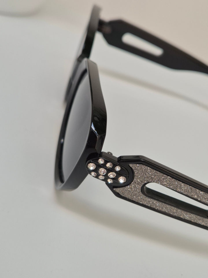 Sunglasses  - Black with Crystals & Glitter