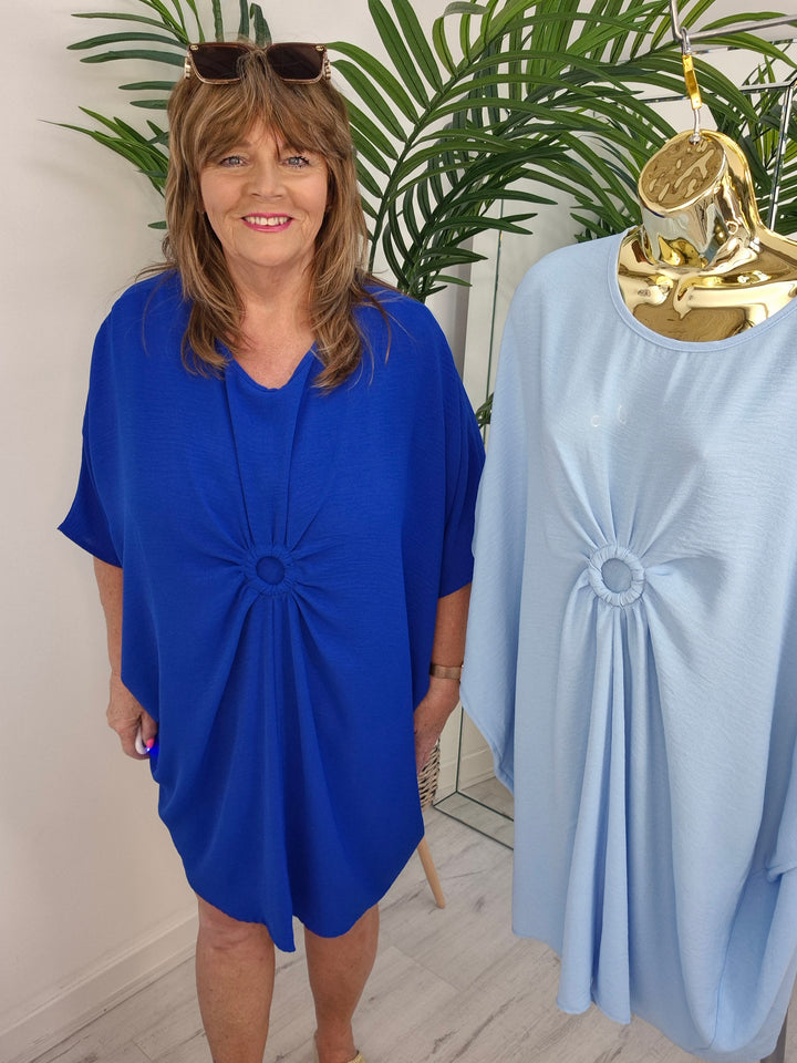 Alexandrina Ruched Dress - (choose your Colour) - (Oversized)