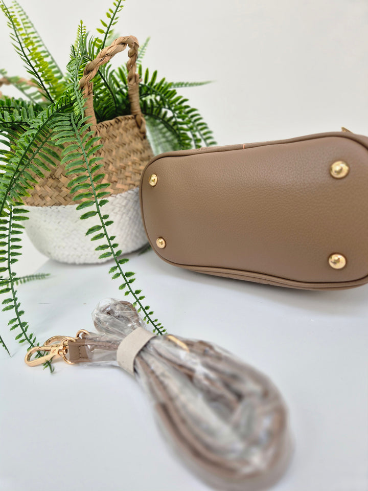 Louisa Bucket Bag - Taupe