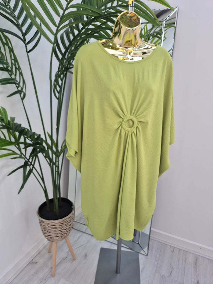 Alexandrina Ruched Dress - (choose your Colour) - (Oversized)