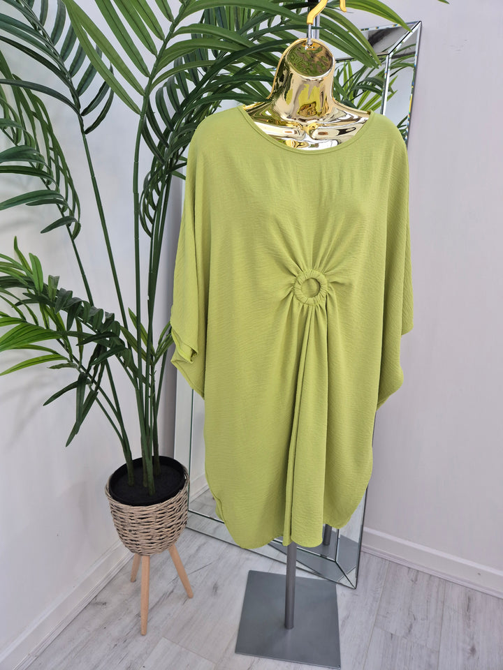 Alexandrina Ruched Dress - (choose your Colour) - (Oversized)