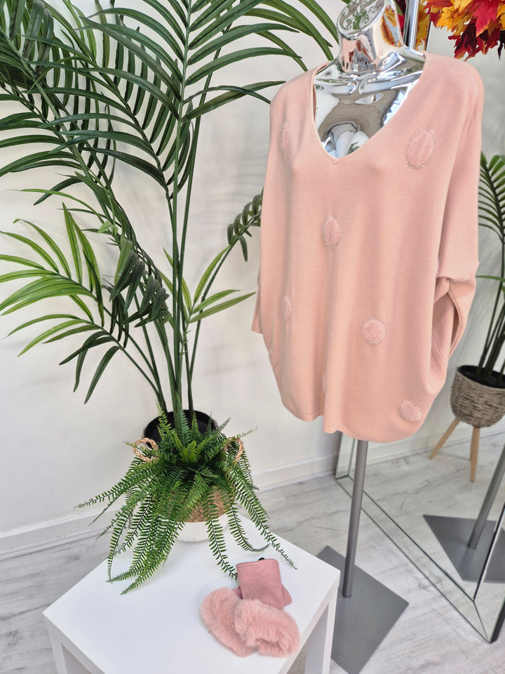 Oslo Oversized Crystal Jumper - (choose your Colour)