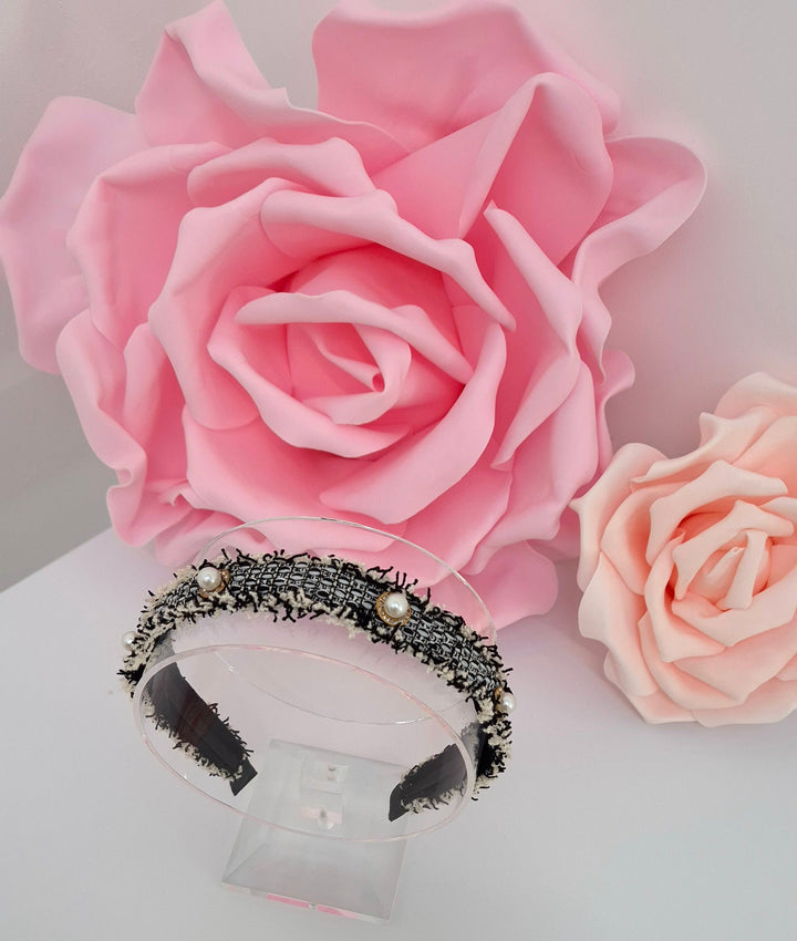 Boucle Headbands with Pearls - (choose your Colour)