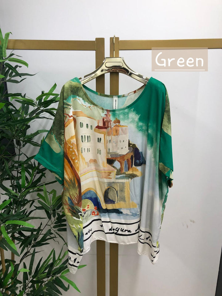 Amalfi Silky Oversized Top - (choose your Colour)