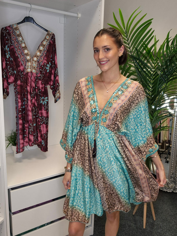 Boho Kimono Dress - (choose your Colour)