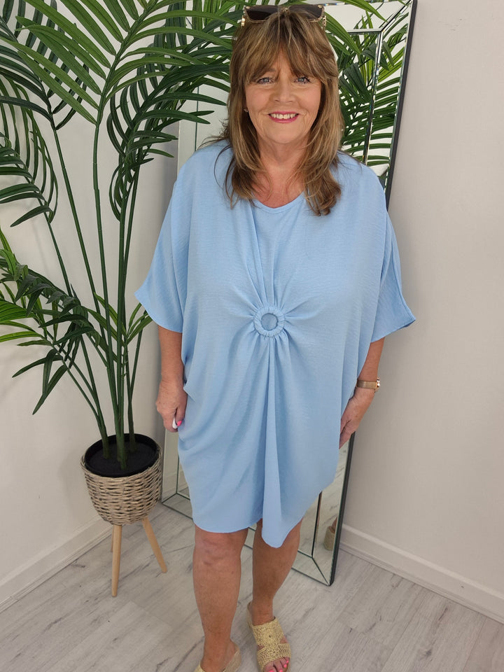 Alexandrina Ruched Dress - (choose your Colour) - (Oversized)