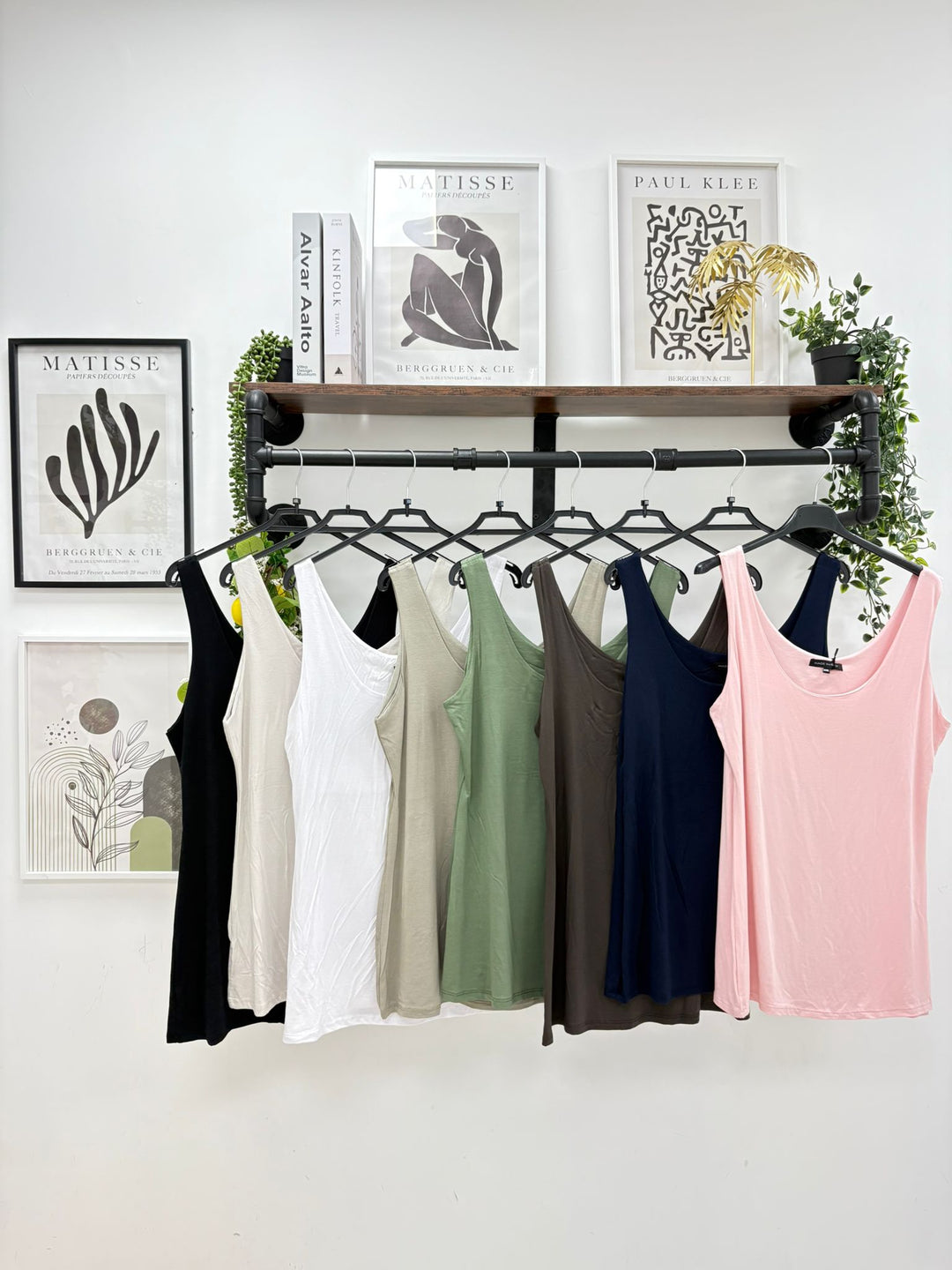 Double Layered Vest Top - (Chocolate) - (choose your Size)