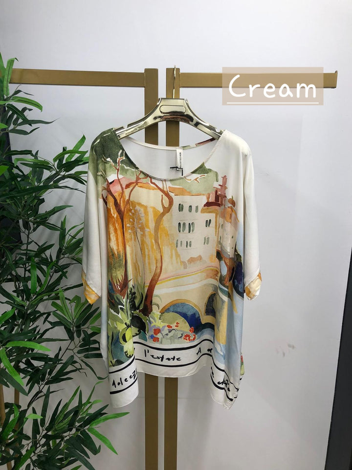 Amalfi Silky Oversized Top - (choose your Colour)