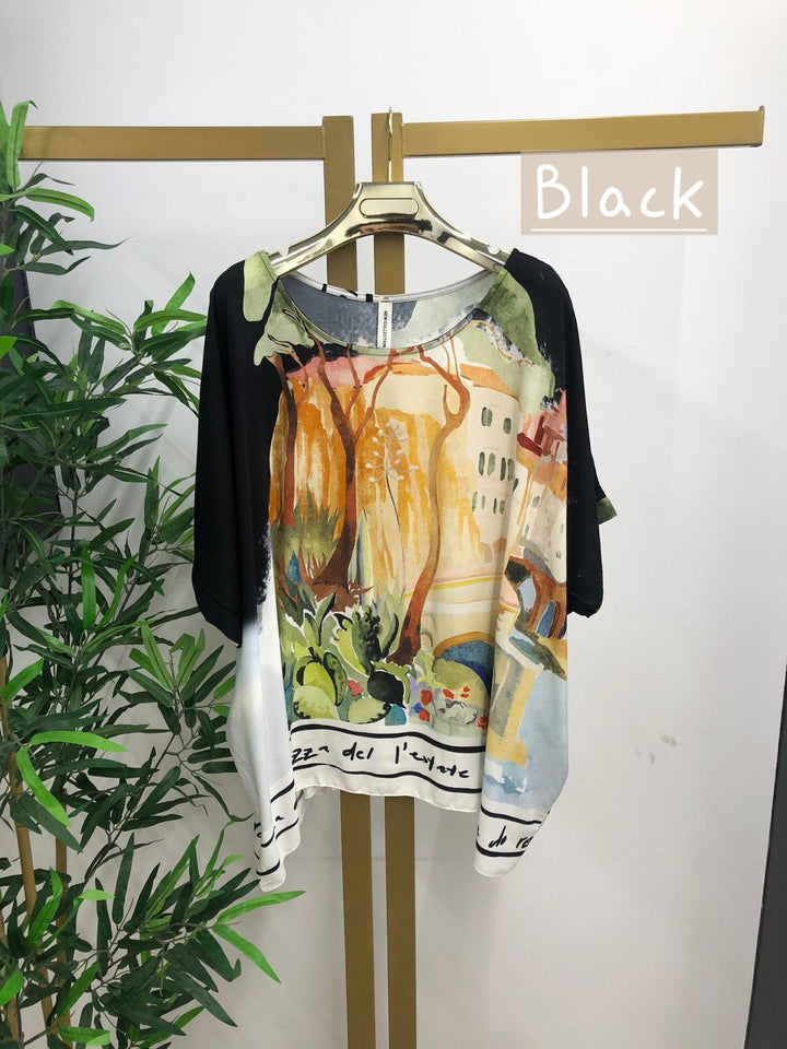 Amalfi Silky Oversized Top - (choose your Colour)