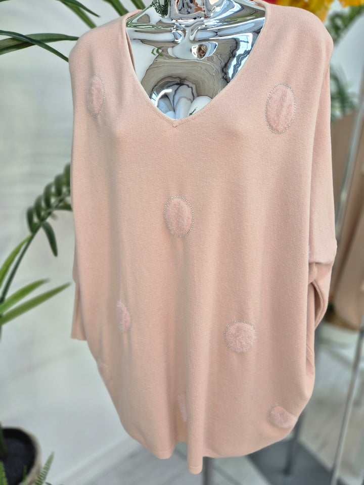 Oslo Oversized Crystal Jumper - (choose your Colour)