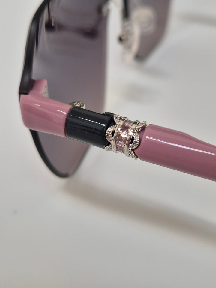 Sunglasses  - Pink with Crystals