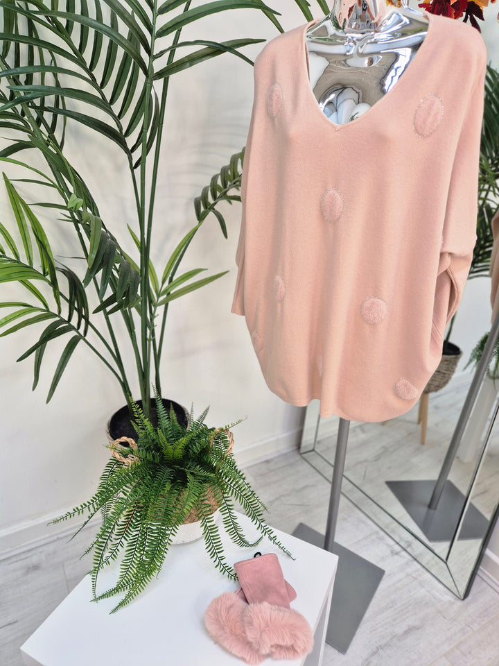 Oslo Oversized Crystal Jumper - (choose your Colour)