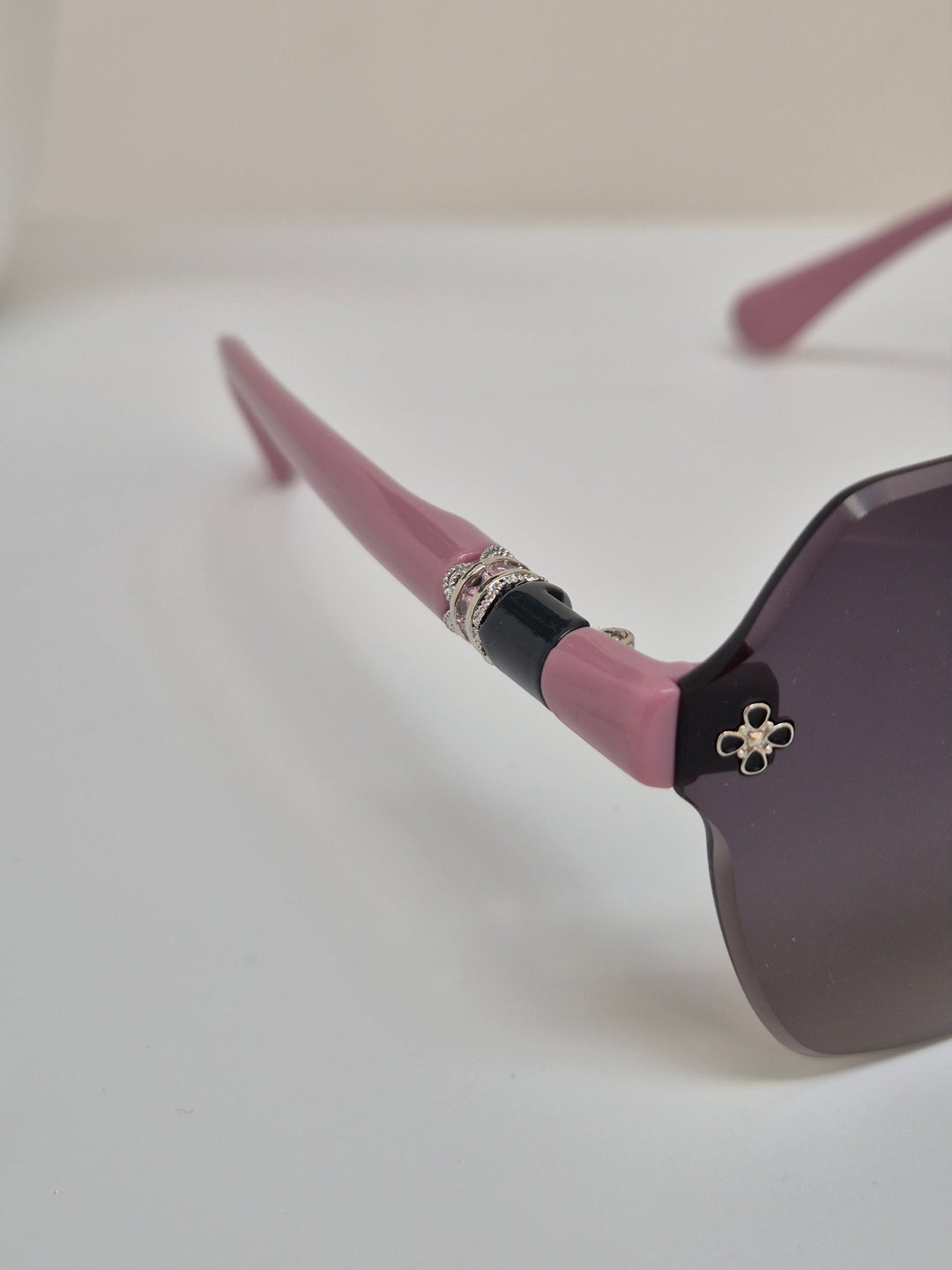 Sunglasses  - Pink with Crystals