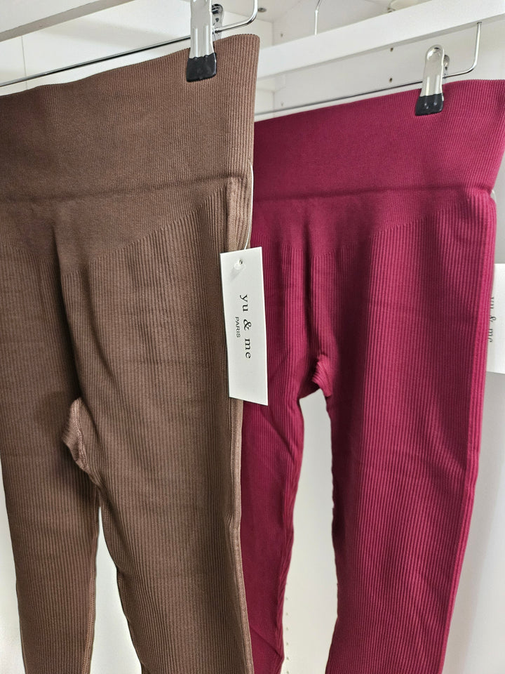 Magic Ribbed Leggings with Control (One Size/Curvy) - (choose your Colour)