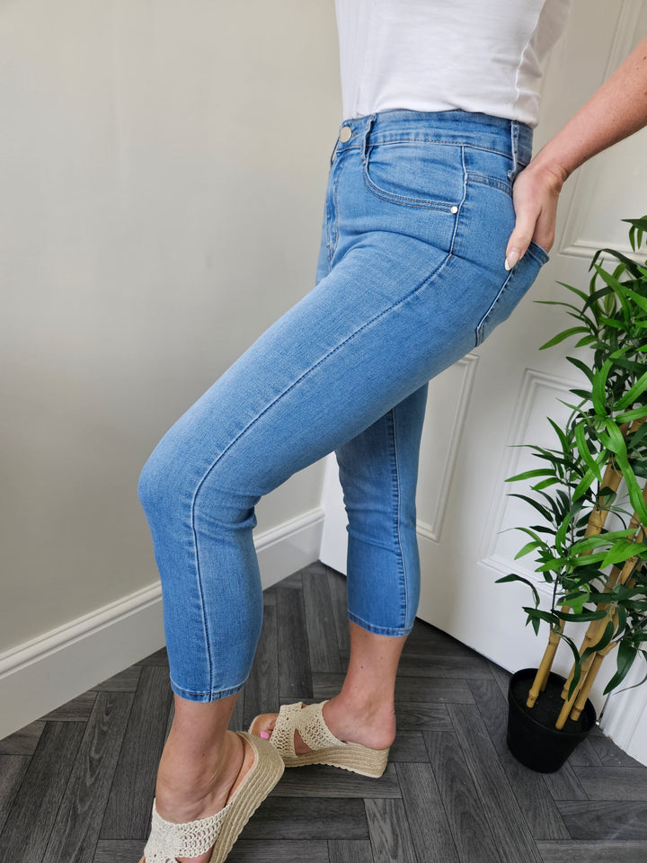 G Smack Stonewashed Pedal Pusher Jeans - (choose your Size)