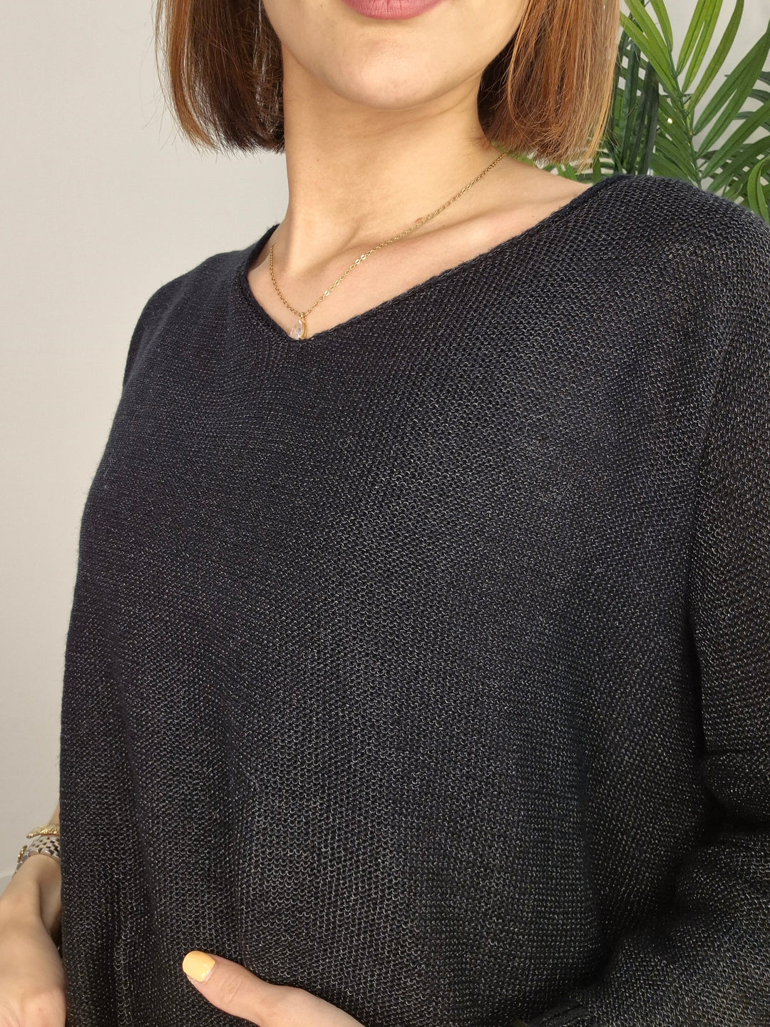 Alana Metallic Hi Lo Top (choose your Colour)