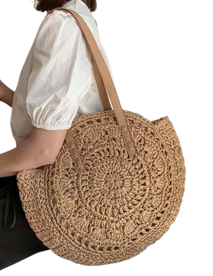 Crochet Raffia Beach Bag - (choose your Colour)