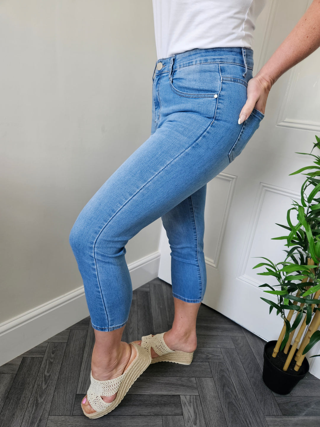 G Smack Stonewashed Pedal Pusher Jeans - (choose your Size)