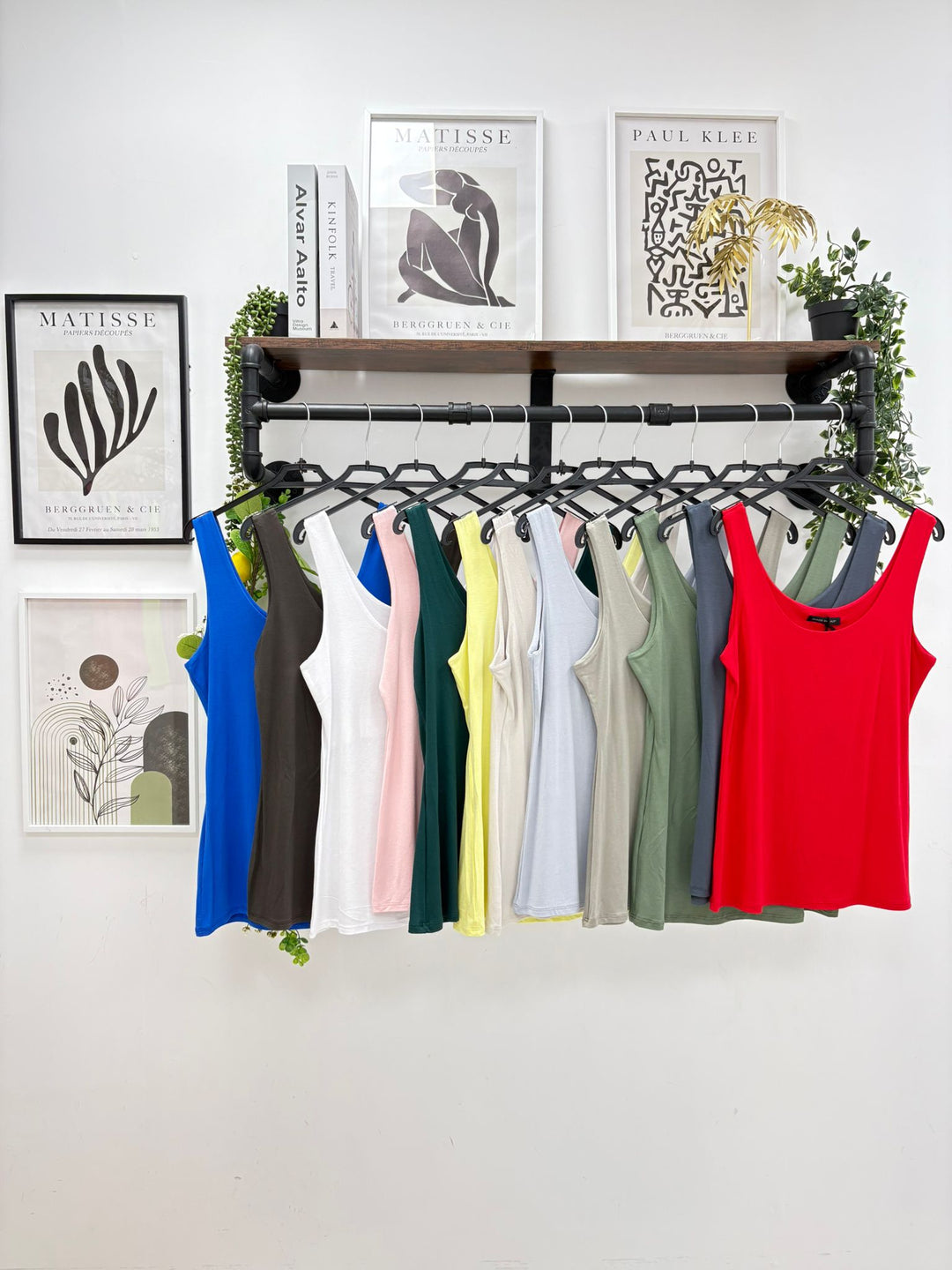 Double Layered Vest Top - (Chocolate) - (choose your Size)