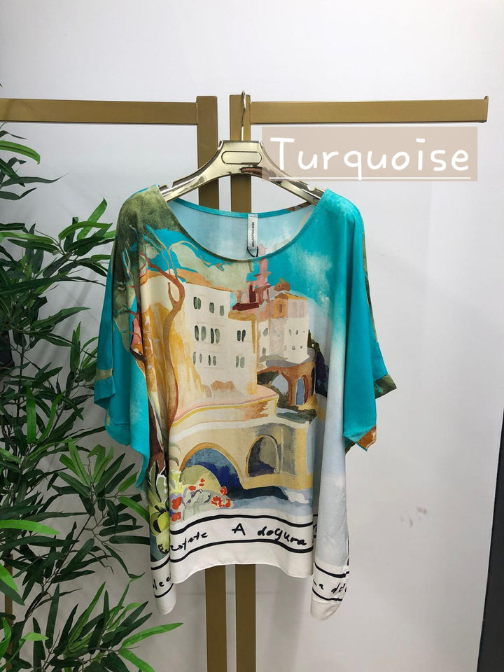 Amalfi Silky Oversized Top - (choose your Colour)