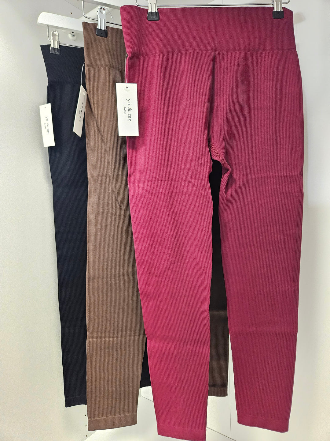 Magic Ribbed Leggings with Control (One Size/Curvy) - (choose your Colour)