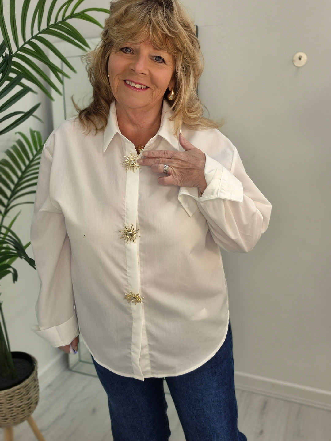 Sun Blouse (choose your Size) - Mocha