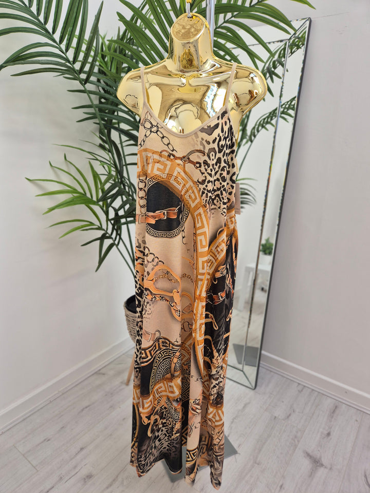 Carla Shimmer in Chain Link (choose Dress or Kimono)