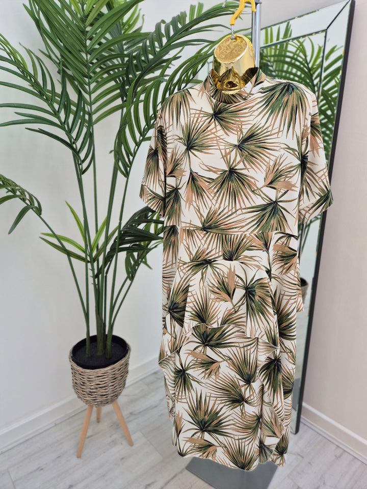 Palm Wrap Dress - Green (choose your Style & Size)