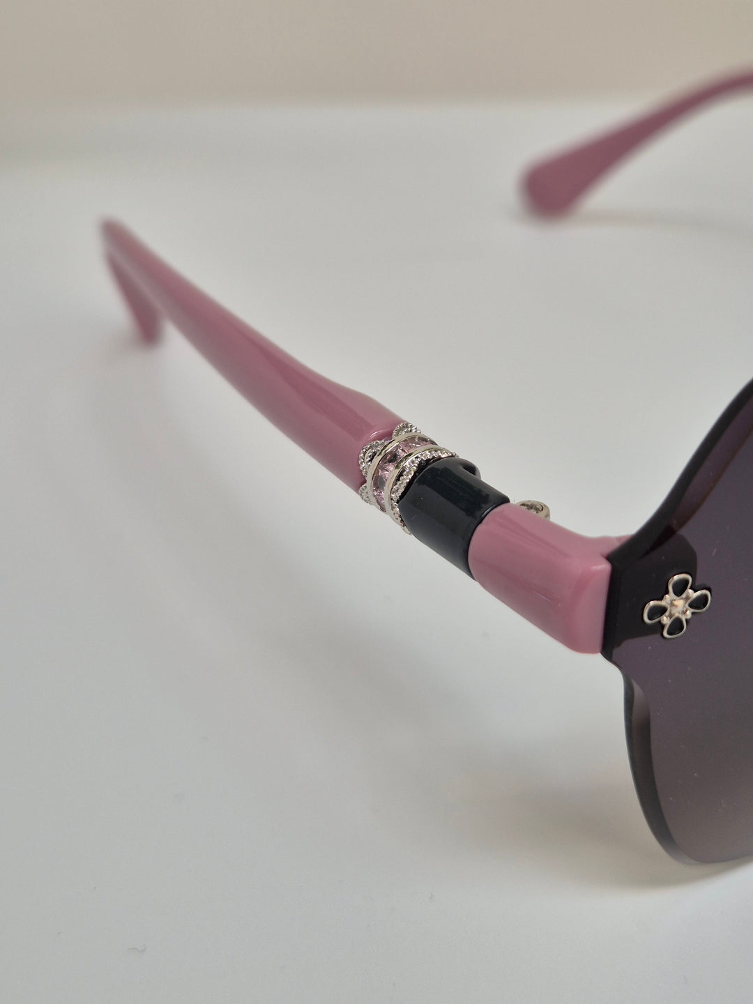 Sunglasses  - Pink with Crystals