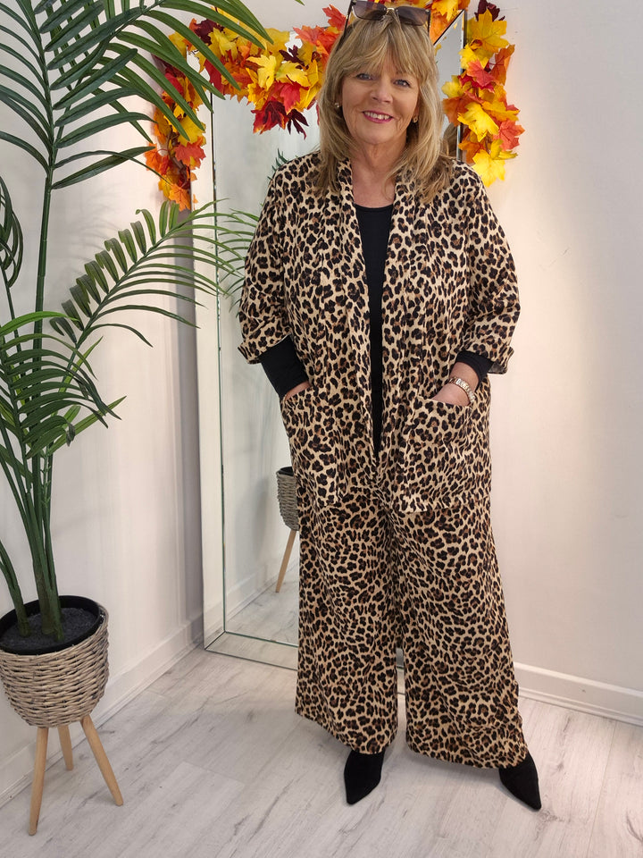 Zelda Leopard Print (choose Jacket or Trousers)-  (One Size/Curvy - fitting from Size 16/18 to Size 20/22)