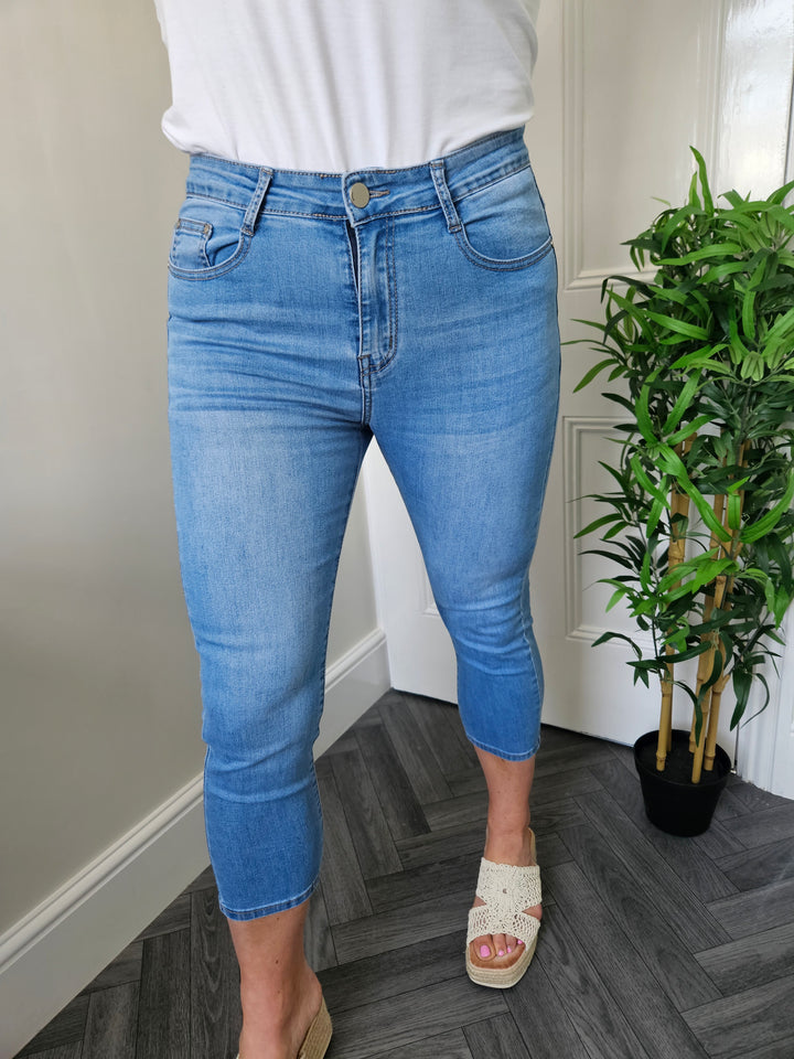 G Smack Stonewashed Pedal Pusher Jeans - (choose your Size)