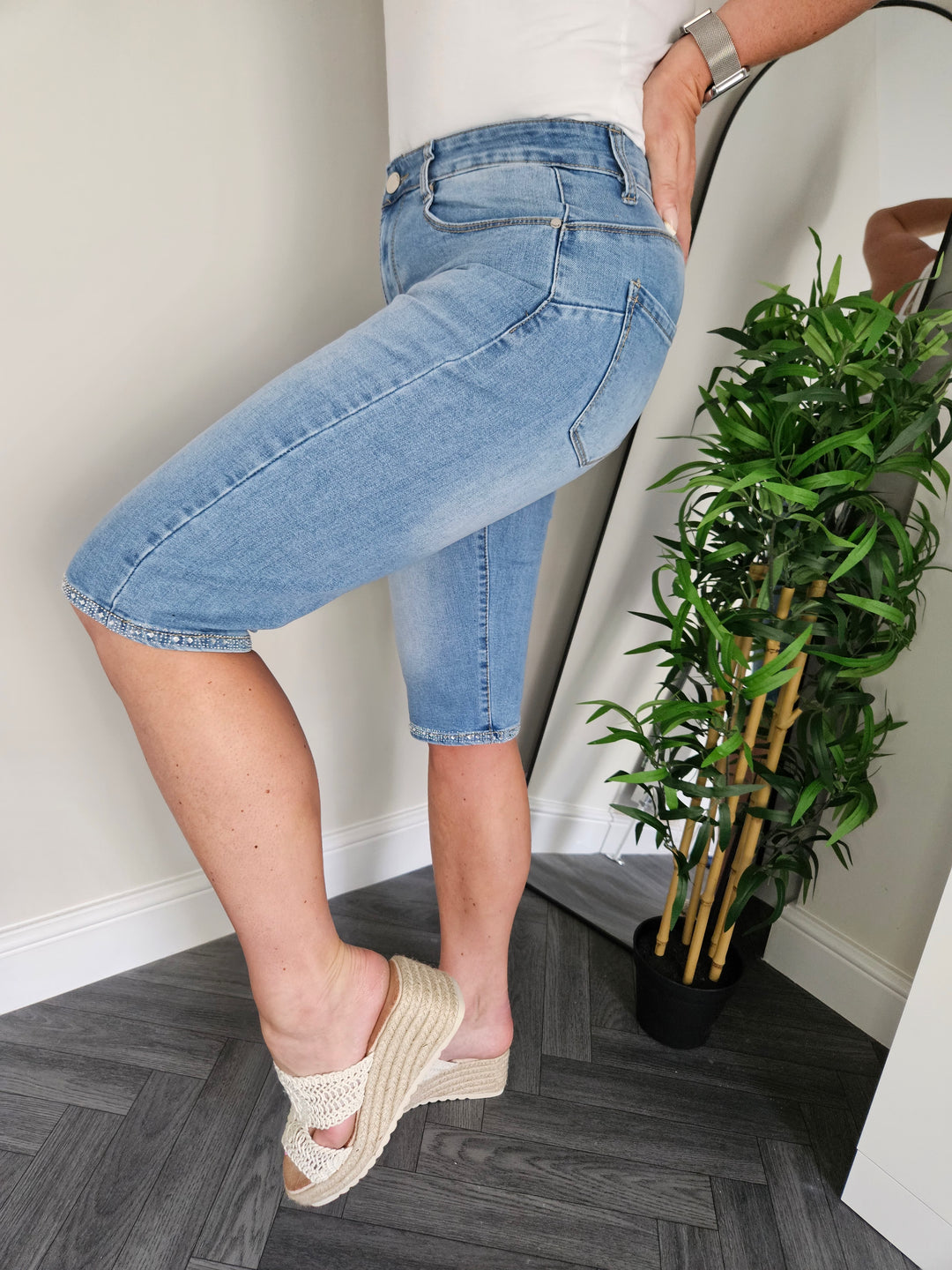 G Smack Crystal Pedal Pusher Shorts - (choose your Size)