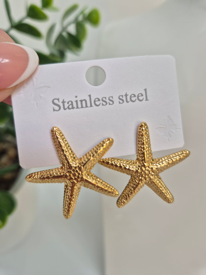 Starfish Earrings (Pierced)