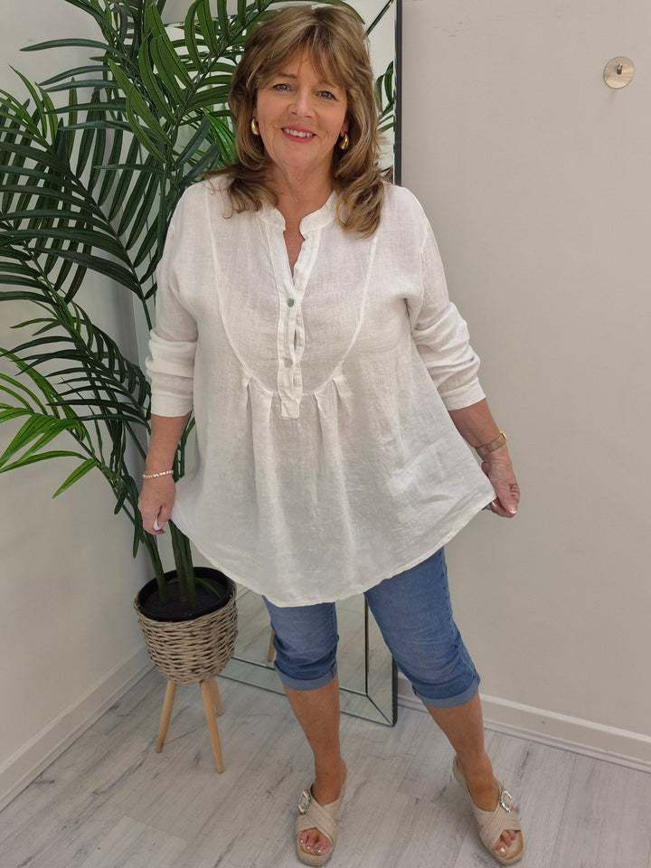 Ella Elasticated Waist Pedal Pusher Shorts (choose your Size)