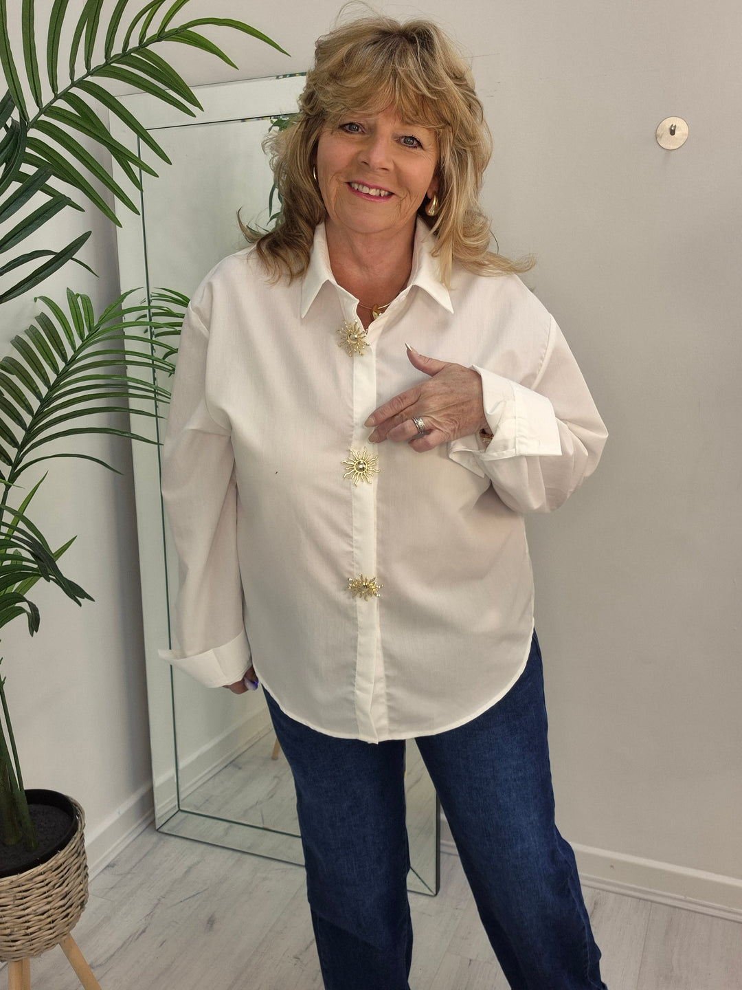 Sun Blouse (choose your Size) - Mocha